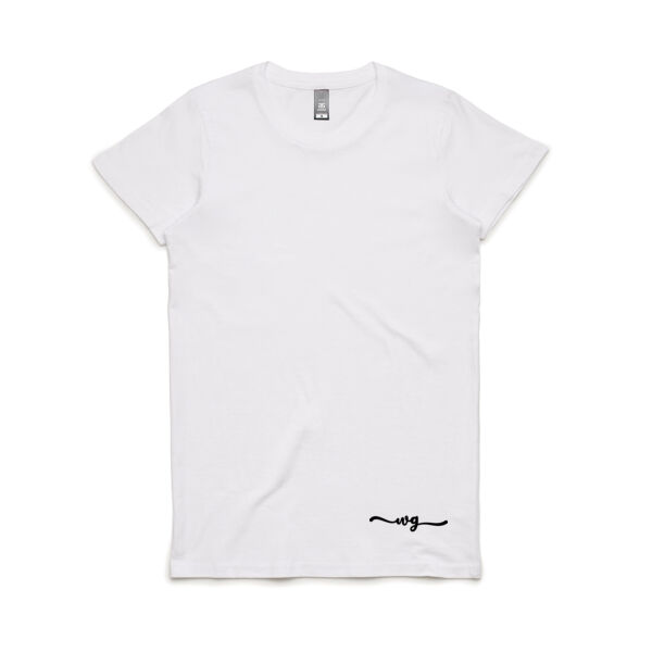 Wolf Girl Initials Black Logo Tee (Women's Fit) Thumbnail