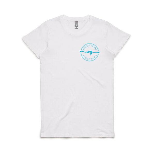 Wolf Girl Blue Logo Maple Tee (Women's Fit) Thumbnail