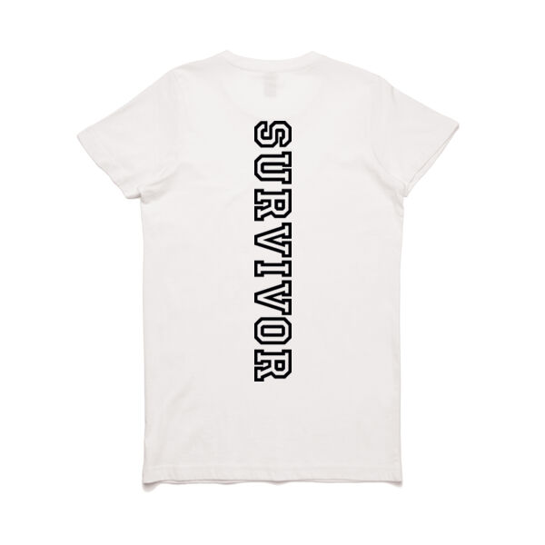 Wolf Girl Black Logo Survivor Maple Tee (Ladies Fit) Thumbnail