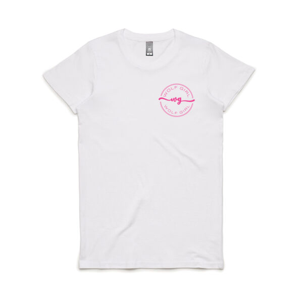 Wolf Girl Pink Logo Maple Tee (Women's Fit) Thumbnail
