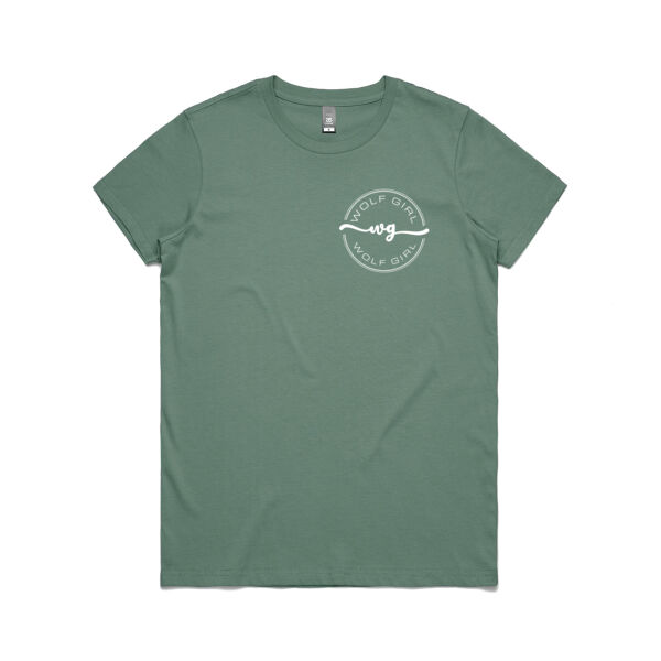 Wolf Girl White Logo Maple Tee (Women's Fit) Thumbnail