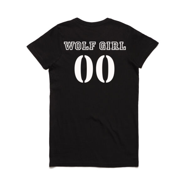 Wolf Girl White Logo Team Tee (Women's Fit) Thumbnail